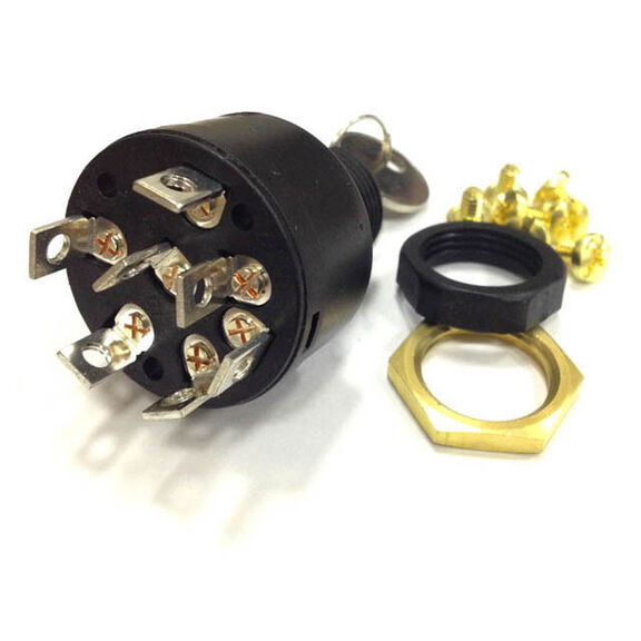 4-Position Push To Choke Magneto Ignition Switch,  Accessory-Off-Run-Start image number 0