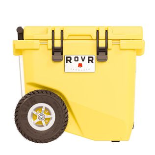 RollR 45 Quart Wheeled Hard Cooler with Telescopic Handle, Sunny Side