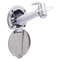 Recessed Shower Chrome Cup with Stainless Steel Lid, Hammer-Head Arctic White Sprayer, 6' Stainless Steel Hose image number 0
