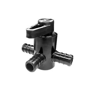1/2" Barb x 1/2" Barb x 1/2"SW Valve