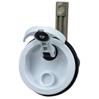 Surface Mount Flush Latch - Extra Long Offset Cam - White