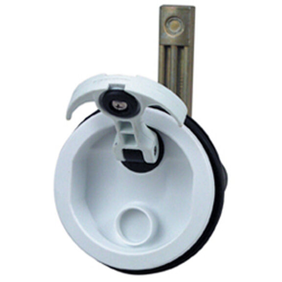Surface Mount Flush Latch - Extra Long Offset Cam - White image number 0