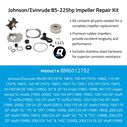 Quicksilver 8M6012792 Impeller Repair Kit - Johnson/Evinrude 85-225hp image number 1