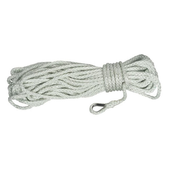 1/2" x 150' Anchor Line Mega Plait Line with Thimble image number 0