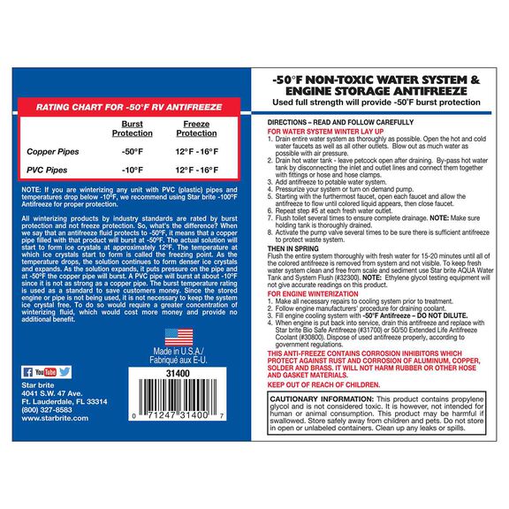 -50 Non-Toxic Premium Anti-Freeze, 55 Gallons image number 1