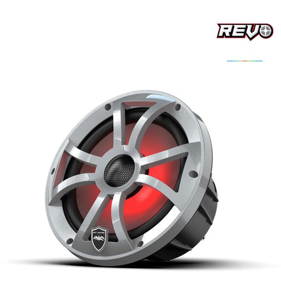 Wet Sounds REVO  8 inch High Output Coaxial Speakers w/ XS-Silver RGB Grilles image number 2