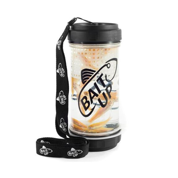 Bait Up Live Bait Container for Fishing, Dual-Lid Design and Floating Basket Technology, 35oz image number 3