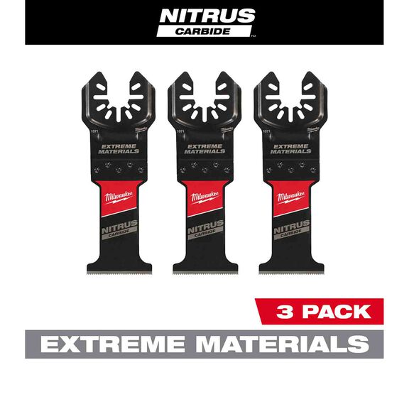 NITRUS CARBIDE&trade; Extreme Materials Universal Fit OPEN-LOK&trade; Multi-Tool Blade, 3 Pack image number 0