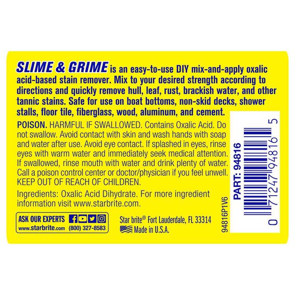 Slime & Grime Stain Remover, Concentrate, 16oz. image number 2