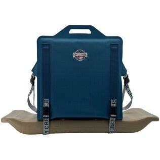 Crazy Creek Canoe Chair IV for Kayaking, Fishing, Camping & More, Detachable for Off The Boat Use, 250 LBS Weight Capacity, Adjustable Straps, Water-Resistant, Aleutian Blue (Aleutian Blue)