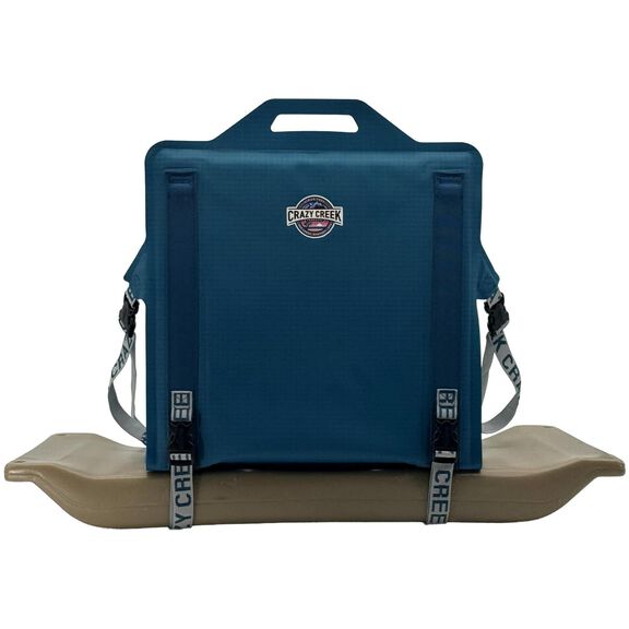 Crazy Creek Canoe Chair IV for Kayaking, Fishing, Camping & More, Detachable for Off The Boat Use, 250 LBS Weight Capacity, Adjustable Straps, Water-Resistant, Aleutian Blue (Aleutian Blue) image number 0