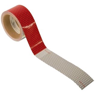 30' White/Red Conspicuity Roll