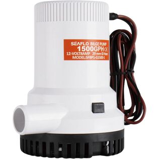 SEAFLO 01 Series 1500 GPH Bilge Pump 12V Submersible Marine Pump with Anti-Airlock Protection