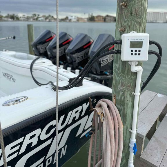 Flushmaster Automated Outboard Engine Flushing System, 4-Outlet with 5' Hose Kit image number 4
