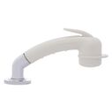 Deck-Mount Sprayer Small Warm White Sprayer w/Elbow, 6' White Rubber Hose, Ultra-Low Profile Holder image number 2
