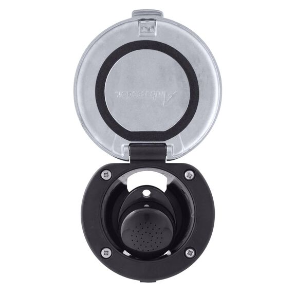 Recessed Shower Black Cup with Stainless Steel Lid w/Gasket, Small Black Sprayer, 6' Stainless Steel Hose image number 5