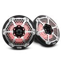 HYDRO 6.5" 2-Way Marine Speakers with Integrated RGB LED Lights, 300 Watts, White image number 3