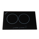 Bridge, Black, Two Burner Cooktop, Touch Control, Induction, w/Mat, Landscape, 240V image number 0
