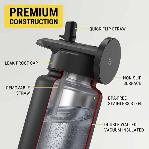 22 oz. MagicMount&trade; Flask, Black image number 2