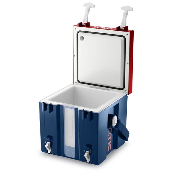 Halftime Water Cooler, 3 Gallon Hard-Sided Water Cooler, Patriot image number 1