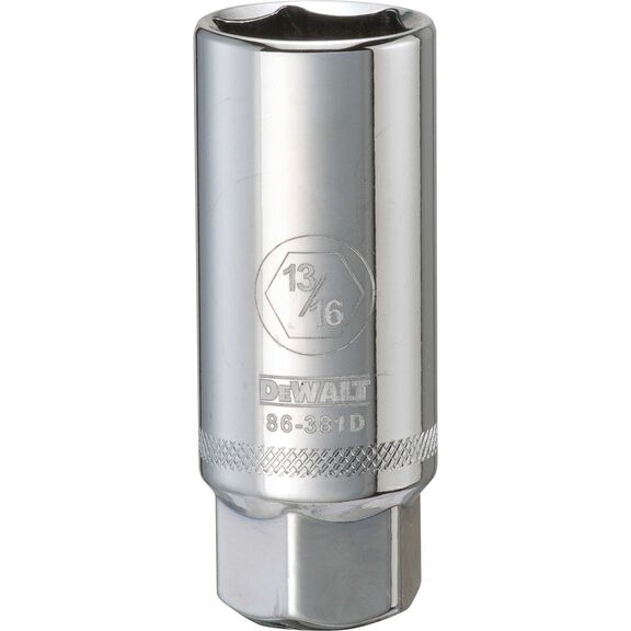 DEWALT 13/16" 6-Point Spark Plug Socket, 3/8" Drive image number 0