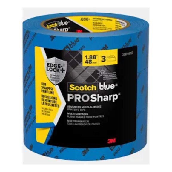 ScotchBlue PROSharp Painter's Tape 2093+-48TC3, 1.88" x 60 yd (48mm x 54,8m), 3 rolls/pack image number 0
