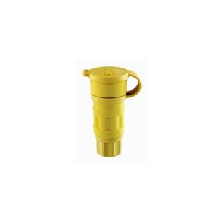 20 Amp 125 Volt Locking Connector, Industrial Grade, Grounding, NEMA L5-20R 2P-3W, Wetguard Watertight