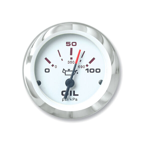 Lido Series Oil Pressure Gauge, 100 psi image number 0