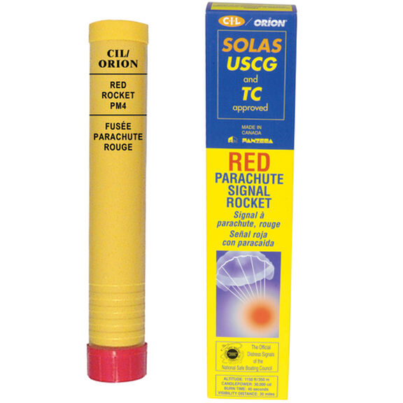 Red Parachute SOLAS Signal Rocket image number 0