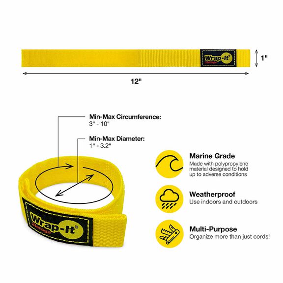 12" Quick Strap Cord Organizer image number 2