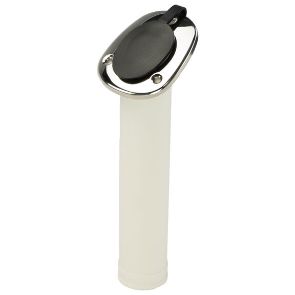 Nylon Flush Mount Rod Holder with Stainless Steel Cap image number 0