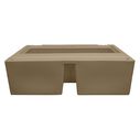 8WD100-1B-207 Deluxe Pontoon 37" Bench, Base Only, Tan image number 2