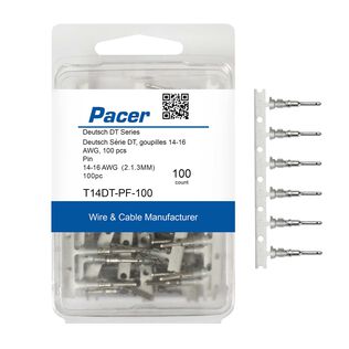 DT Deutsch Pin F/14 AWG Wire, Size 16 Contact, 100 Pack
