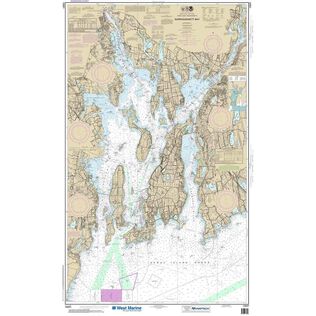 Maptech&reg; NOAA Recreational Waterproof Chart-Narragansett Bay, 13221