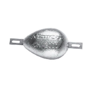 Bolt-On Zinc Combination Hull Anode, 3.78" x 5.55" x 1.9"
