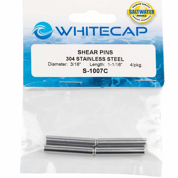 3/16"x 1 1/16" Stainless Steel Shear Pins, 4-Pack image number 1