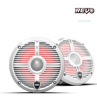 Wet Sounds REVO  6.5 inch High Output Coaxial Speakers w/ XW-White RGB Grilles