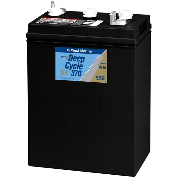 6V Deep Cycle Flooded Marine Battery, 370 Amp Hours, Group 8L16 image number 0