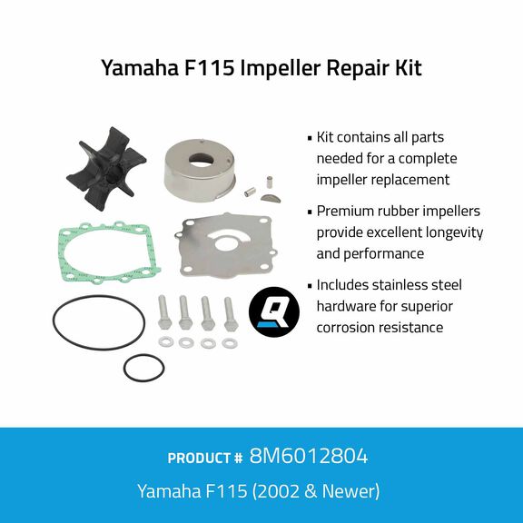 Quicksilver 8M6012804 Impeller Repair Kit - Yamaha F115 image number 1