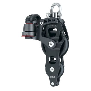 60 mm Element Fiddle with Becket, Cam Cleat and Swivel/Locking Shackle