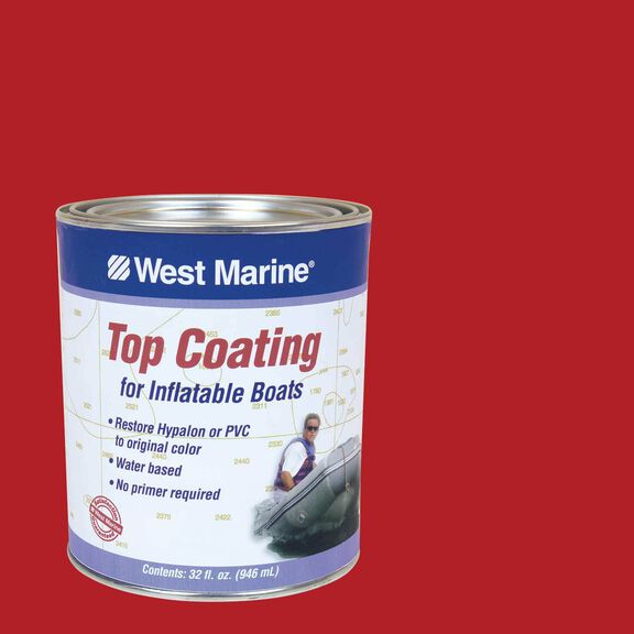 Top Coating for Inflatable Boats, Red, Quart image number 0
