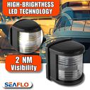 SEAFLO 11 Series LED Stern Navigation Light 12V IP67 White 2NM Regular Size Black image number 3