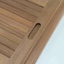 Right Hand Teak Louvered Door & Frame, 15" x 15" image number 5
