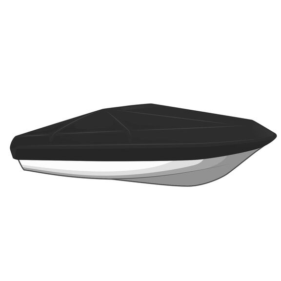 Exact Fit Boat Cover For 2005 Mercury DR 490 O/B- Sharkskin Plus - Sharkskin Blue image number 0