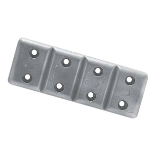 Bolt-On Magnesium Medium Streamlined Hull Anode, 2.6" x 7.3" x 0.5"