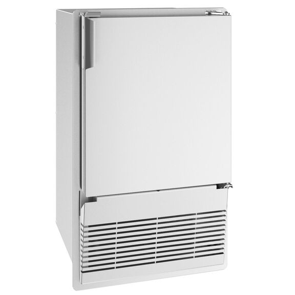 Marine Icemaker Flange to Cabinet 14", Reversible Hinge, White Solid, 115v image number 0