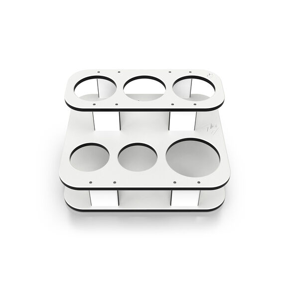 Square Double Stack Table Side Caddy image number 0