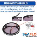 SEAFLO 02-Series 21.4" Black Aluminum Circular Deck Hatch image number 5