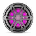 M3-10IB-S-Gm-i-4 10" Marine Subwoofer Driver, Gunmetal Sport Grilles with RGB LED Lighting image number 2