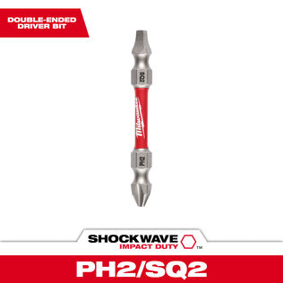 SHOCKWAVE PH2/SQ2 Impact Duty Double Ended Bit